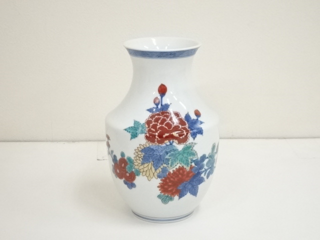 道具 ] - 道具 今泉今右衛門造 錦花絵花瓶（共箱） | ネットショップ圭